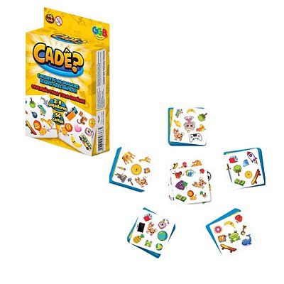 Jogo Cadê Achei 54 Cartas - GGB Brinquedos
