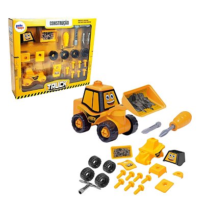 Truck Escavadeira Brinquedo Infantil - Pakitoys