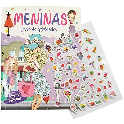 Adesivos Fofinhos Meninas 21x28cm 24 Páginas - TodoLivro