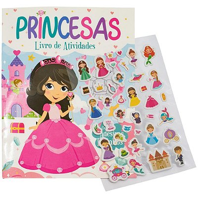 Adesivos Fofinhos Princesas 21x28cm 24 Páginas - TodoLivro