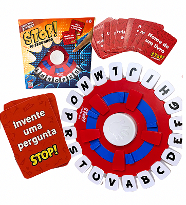 Jogo Stop 10 Segundos Trava Letras Tapalavras Basta Pensa Rápido - Polibrinq