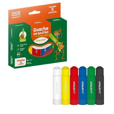 Gauche em Bastão Caixa com 6 Cores - Leo&Leo
