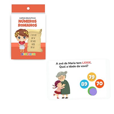 Cartas Educativas Números Romanos - DiBrincar