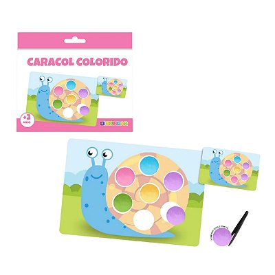 Jogo Educativo Caracol Colorido - DiBrincar
