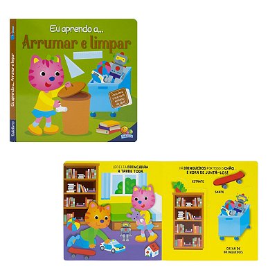 Livro Eu Aprendo a Arrumar e Limpar - TodoLivro