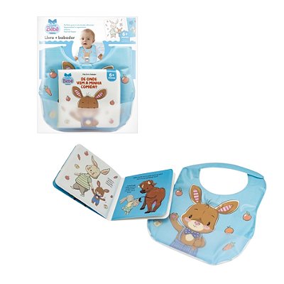 Meu Livro Babador: De Onde Vem a Minha Comida, Azul - TodoLivro