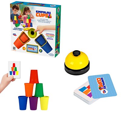 Empilha Cups Jogo Copinhos Coloridos Para Empilhar - Pakitoys