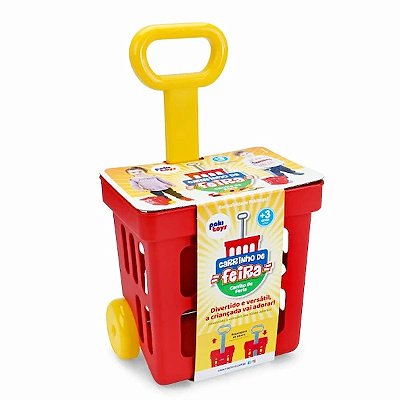 Carrinho de Feira com Regulagem de Altura - Pakitoys