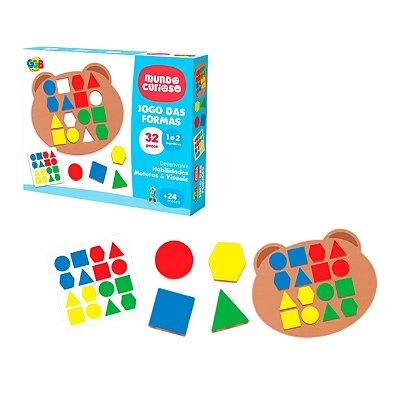 Jogo das Formas 32 Peças - GGB Brinquedos