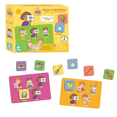 Jogo Meus 5 Sentidos Aprenda Os Sentidos do Corpo Humano - Nig