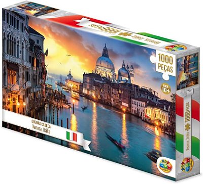 Quebra Cabeça 1000 Peças Veneza Itália - GGB Brinquedos
