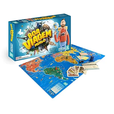 Jogo de Tabuleiro Boa Viagem Mundo - Nig