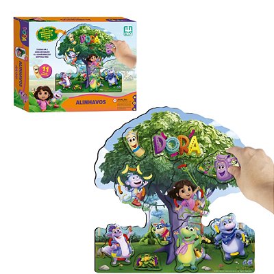 Brinquedo Alinhavo Dora Aventureira Madeira - Nig