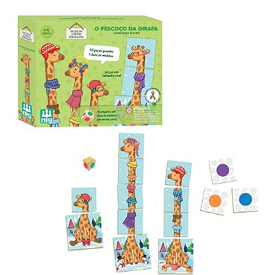 Jogo O Pescoço da Girafa Conhecendo as Cores - Nig