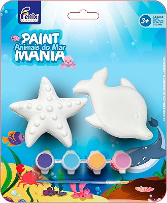Kit de Pintura Paint Mania Animais do Mar 2 peças Sortidas - Fenix