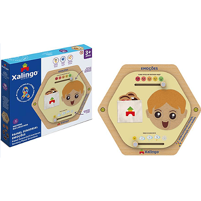 Painel Sensorial Emoções MDF - Xalingo