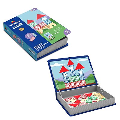 Brincando de Engenheiro Cenário Magnético 46 Peças - Xalingo