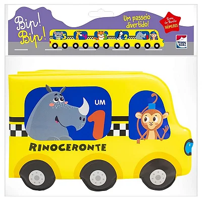 Livro de Banho Números Animais - Happy Books