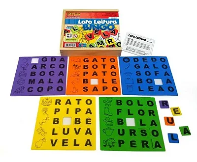 Loto Leitura 105 Peças Em Madeira - Jottplay