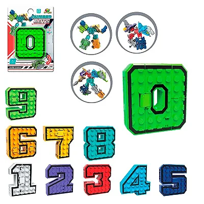 Coleção Robô 10 em 1 Números Sortidos 1UN - Art Brink