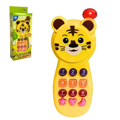 Celular Tigrinho Baby com Luz e Som - Art Brink