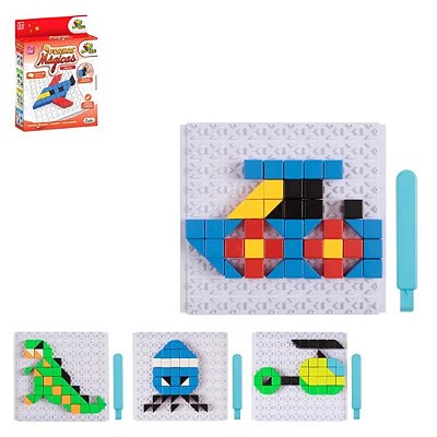 Quebra-Cabeça Formas Mágicas Desenhos 59 Peças Sortido - Art Brink