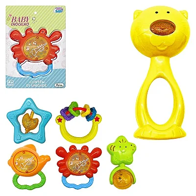 Chocalho Baby 10cm Sortido - Art Brink