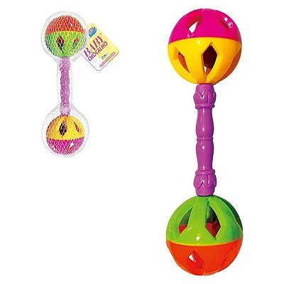 Chocalho Baby Bolinhas 20 cm - Art Brink