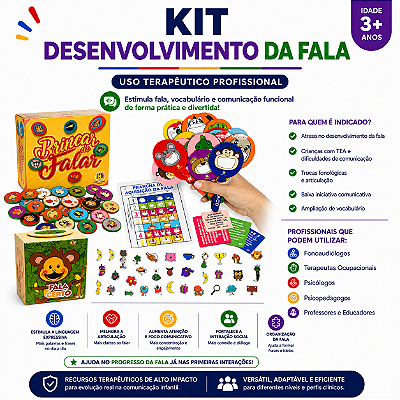 Kit Estimulo da Fala 3 a 6 anos