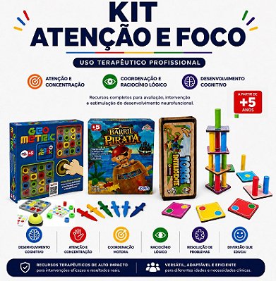 Kit Atenção e Foco 5 Anos+