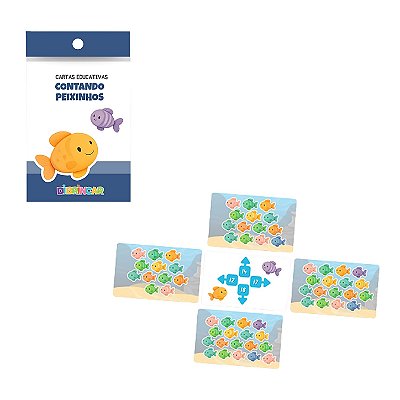 Cartas Educativas Contando Peixinhos - DiBrincar