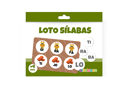 Jogo Loto Sílabas - DiBrincar