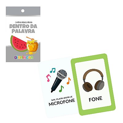 Cartas Educativas Dentro da Palavra - DiBrincar
