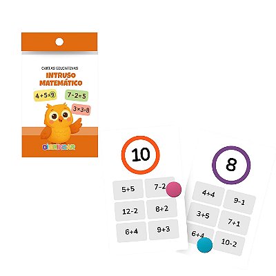 Cartas Educativas Intruso Matemático - DiBrincar