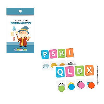 Cartas Educativas Pensa Mestre - DiBrincar
