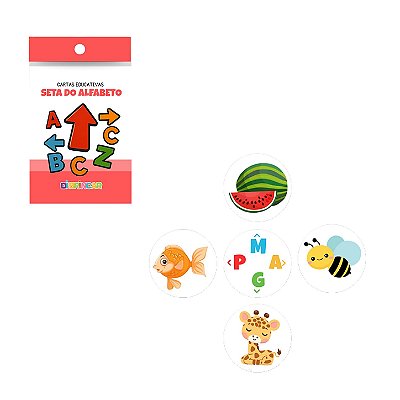 Cartas Educativas Seta do Alfabeto - DiBrincar