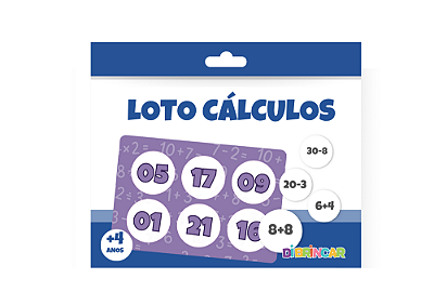 Jogo Loto Cálculos - DiBrincar
