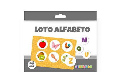 Jogo Loto Alfabeto - DiBrincar