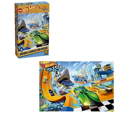 Quebra Cabeça 150 Peças Hot Wheels - Grow