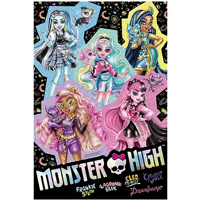 QUEBRA CABECA 200 PCS MONSTER HIGH PUZZLE GROW WEB