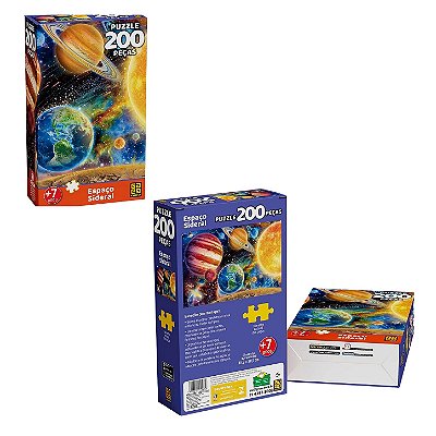 Quebra-Cabeça 200 Peças Espaço Sideral - Grow