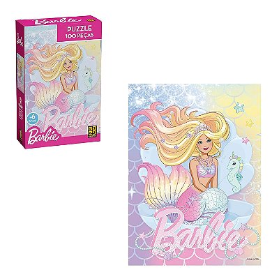 Quebra-Cabeça 100 Peças Barbie Brilhante - Grow