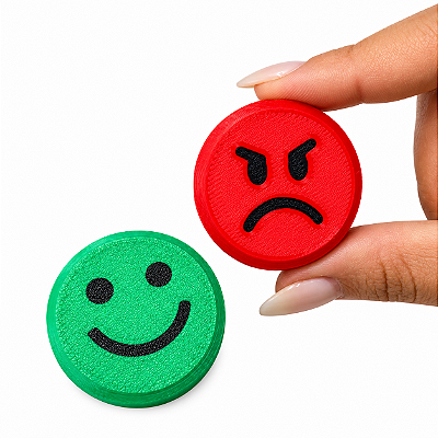 Clicks Responda Sim ou Não Recurso de Comunicação Clickers - Alternativa 3D