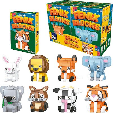 Fenix Blocks Animais Blocos de Montar 01 UN Sortido - Fenix