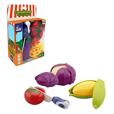 Brinquedo Comidinha Fruta ou Vegetal 1 UN Sortida - Fenix
