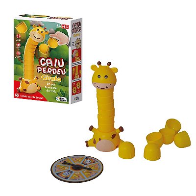 Caiu Perdeu Girafa Jogo de Empilhar - Pais e Filhos