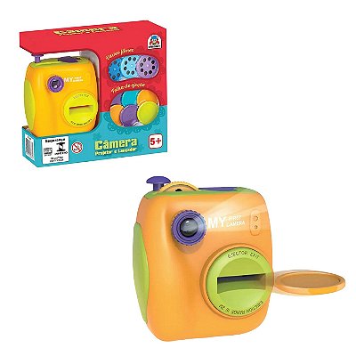 Brinquedo Câmera Projetor e Lançador de Discos - Braskit