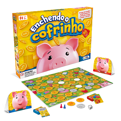 Jogo Enchendo O Cofrinho Educação Financeiro - Pais e Filhos