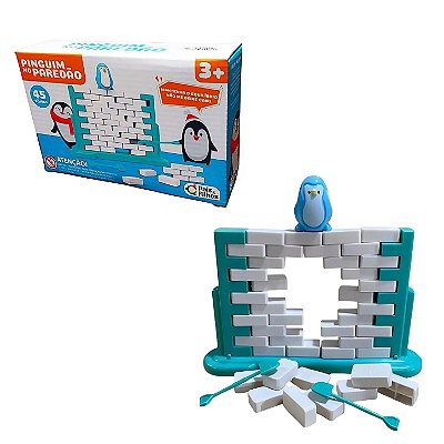 Jogo Quebra Gelo Pinguim no Paredão 45 Tijolos - Pais e Filhos