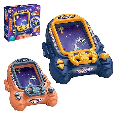 Brinquedo Jogo Corrida Espacial Eletrônico com Volante e Som - Art Brink
